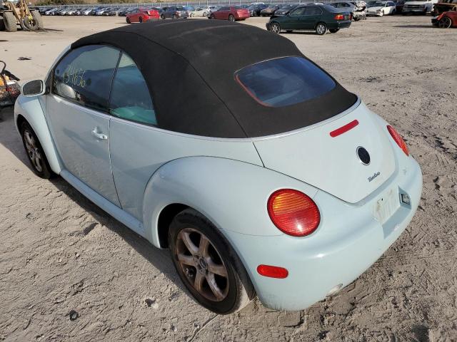 3VWCD31Y05M317723 - 2005 VOLKSWAGEN NEW BEETLE 蓝色 照片 3