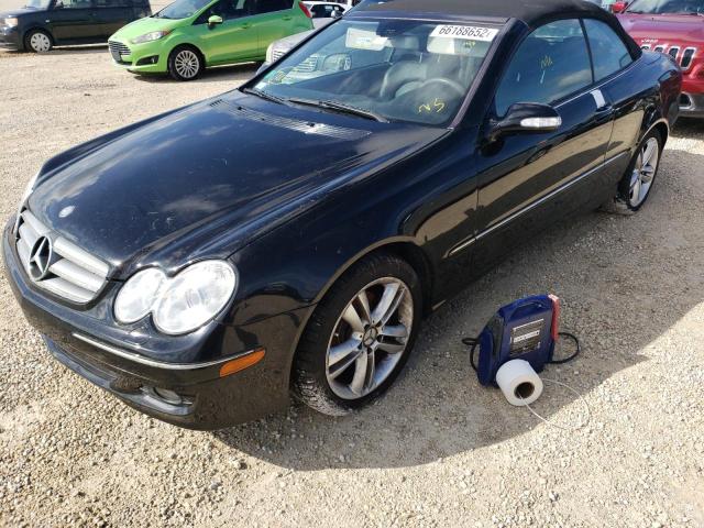 WDBTK56F87F227636 - 2007 MERCEDES-BENZ CLK 350 BLACK photo 2