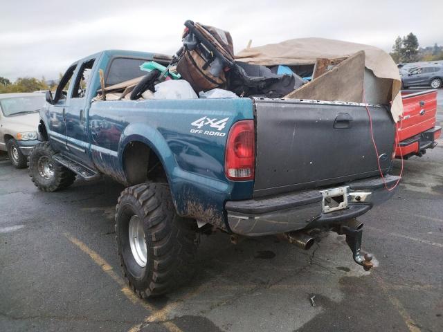 3FTSW31L1YMA53039 - 2000 FORD F350 SRW S BLUE photo 3