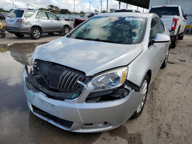 1G4PV5SK0G4131391 - 2016 BUICK VERANO 1SV SILVER photo 2