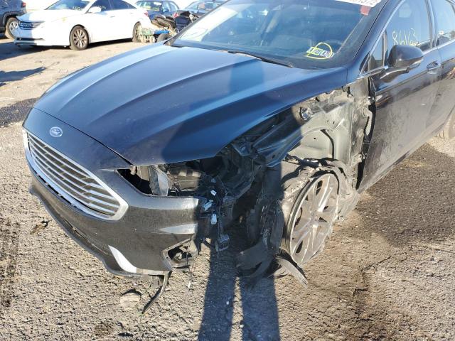 3FA6P0CD0KR233390 - 2019 FORD FUSION SEL BLACK photo 9