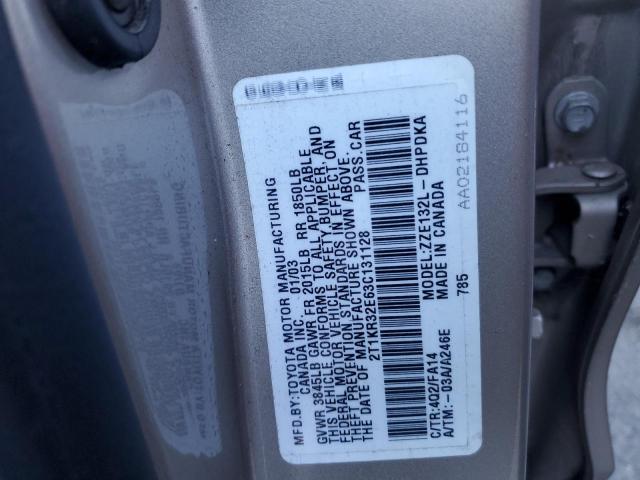 2T1KR32E63C131128 - 2003 TOYOTA MATRIX 米色 照片 10