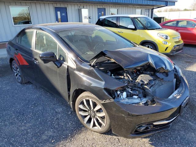 19XFB2F98FE061151 - 2015 HONDA CIVIC EXL შავი ფოტო 1