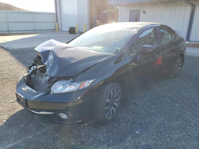 19XFB2F98FE061151 - 2015 HONDA CIVIC EXL შავი ფოტო 2