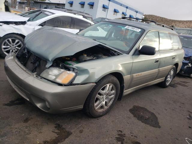 4S3BH675037622079 - 2003 SUBARU LEGACY OUT GREEN photo 2