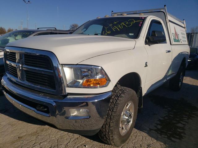 3C6LD5BL5CG142941 - 2012 DODGE RAM 2500 S WHITE photo 1