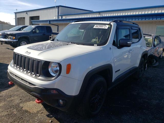 ZACCJBCB7HPF70361 - 2017 JEEP RENEGADE T WHITE photo 2