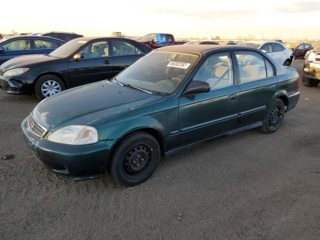 2HGEJ6615XH595487 - 1999 HONDA CIVIC BASE GREEN photo 2