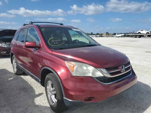 5J6RE4H73BL010454 - 2011 HONDA CR-V EXL RED photo 1