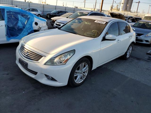 JN1CV6AR0DM752636 - 2013 INFINITI G37 WHITE photo 2