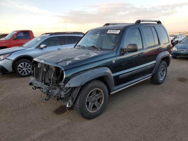 1J4GL38K65W502751 - 2005 JEEP LIBERTY RE 绿色 照片 2