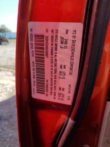 2B3KA53H06H289827 - 2006 DODGE CHARGER R/ ORANGE photo 10