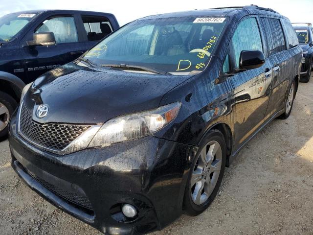 5TDXK3DC0ES420702 - 2014 TOYOTA SIENNA SPO BLACK photo 2