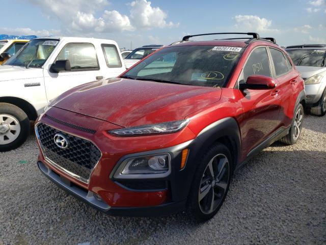 KM8K53A53MU615982 - 2021 HYUNDAI KONA ULTIM RED photo 2