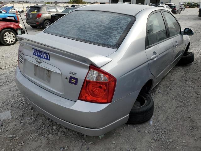 KNAFE121965294059 - 2006 KIA SPECTRA LX SILVER photo 4