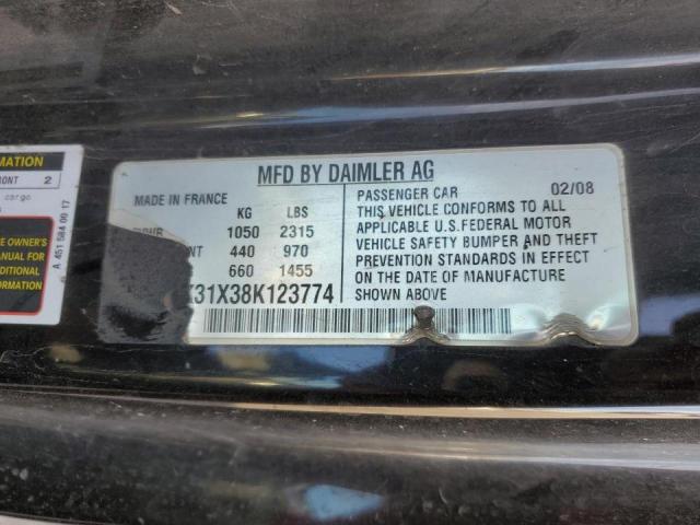 WMEEK31X38K123774 - 2008 SMART FORTWO PAS 橙色 照片 10