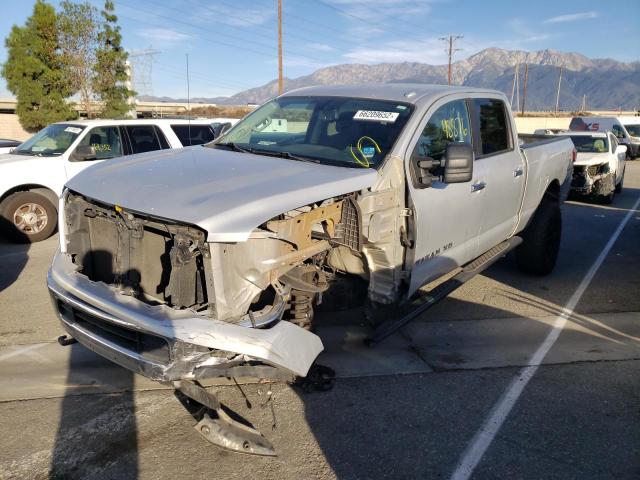 1N6AA1F32HN570800 - 2017 NISSAN TITAN XD S SILVER photo 2