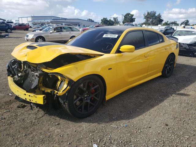 2C3CDXCT3HH528899 - 2017 DODGE CHARGER R/ YELLOW photo 2