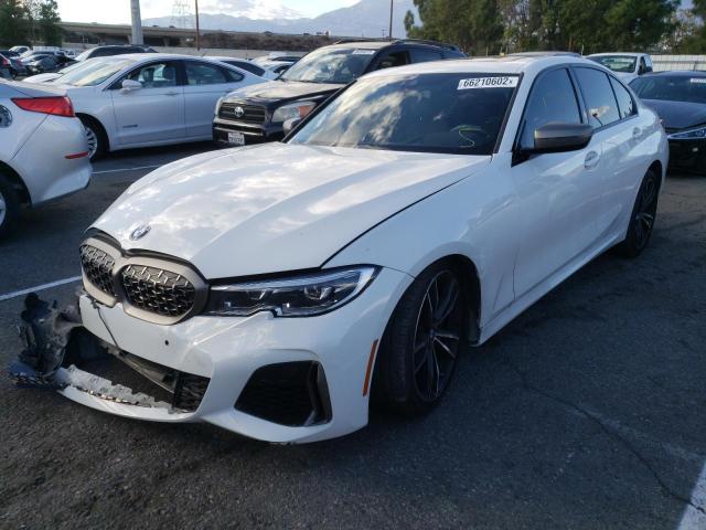 3MW5U7J04M8B86300 - 2021 BMW M340I WHITE photo 2