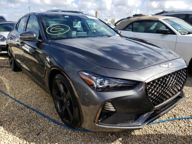 KMTG44LA6LU055386 - 2020 GENESIS G70 PRESTI GRAY photo 1