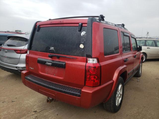 1J8HG48N86C307776 - 2006 JEEP COMMANDER 红色 照片 4