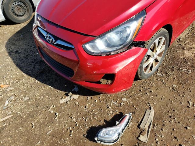 KMHCU4AE1CU247510 - 2012 HYUNDAI ACCENT RED photo 9