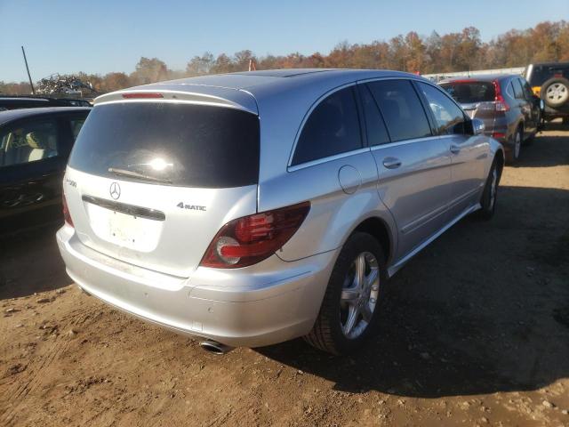 4JGCB75E87A051797 - 2007 MERCEDES-BENZ R-CLASS SILVER photo 4