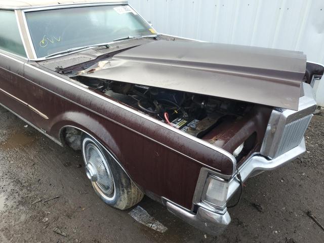 0Y89A837988 - 1970 LINCOLN MARK III BROWN photo 9