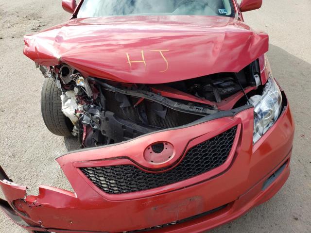 4T1BE46K88U247583 - 2008 TOYOTA CAMRY CE RED photo 7