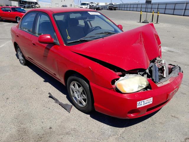 KNAFB121325202947 - 2002 KIA SPECTRA BA RED photo 1