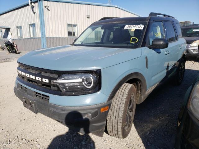 3FMCR9C63MRA40209 - 2021 FORD BRONCO SPO BLUE photo 2