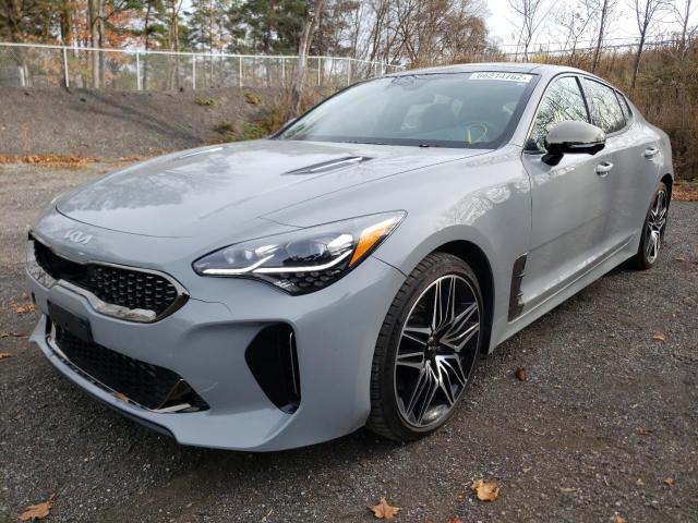 KNAE55LC3N6106759 - 2022 KIA STINGER GT GRAY photo 2