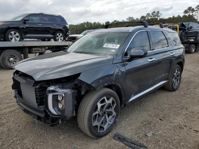 KM8R74HE2NU403144 - 2022 HYUNDAI PALISADE C GRAY photo 2