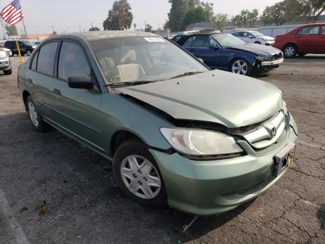 2HGES164X4H638548 - 2004 HONDA CIVIC DX GREEN photo 1