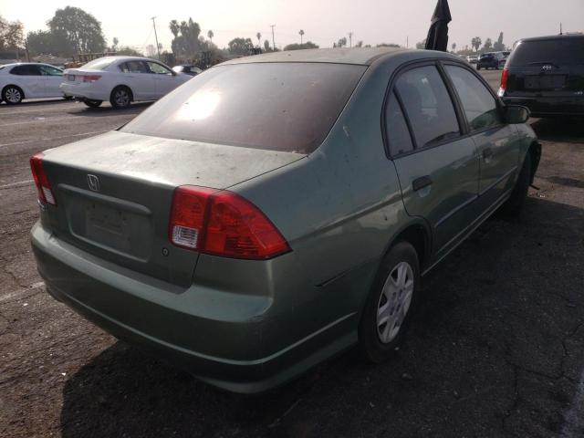 2HGES164X4H638548 - 2004 HONDA CIVIC DX GREEN photo 4