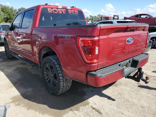 1FTFW1ED2MFC48666 - 2021 FORD F150 SUPER RED photo 3