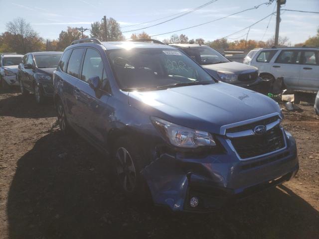 JF2SJAJC0JH562957 - 2018 SUBARU FORESTER 2 BLUE photo 1