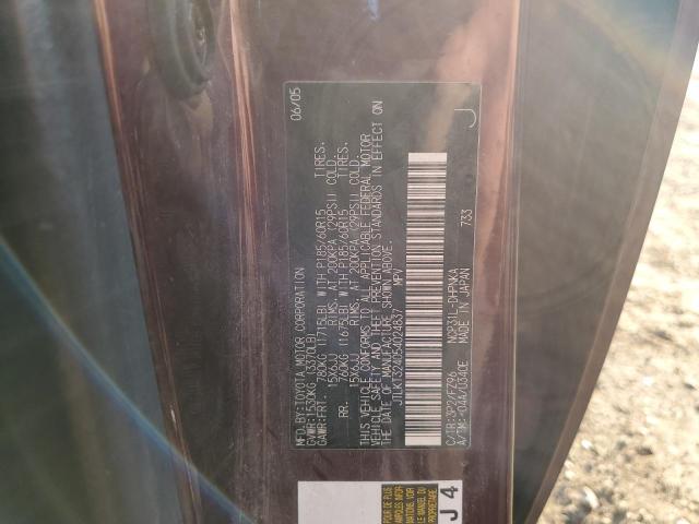 JTLKT324054024837 - 2005 TOYOTA SCION XB იასამნისფერი ფოტო 10