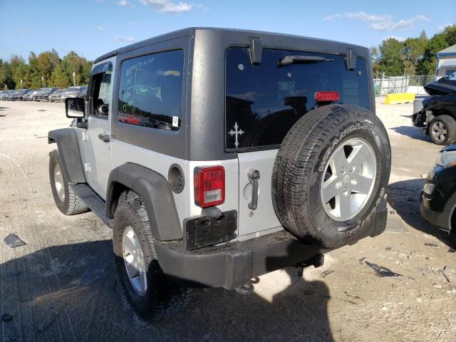 1J4AA2D10BL603316 - 2011 JEEP WRANGLER S SILVER photo 3