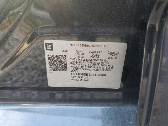 1G1JG6SB8L4123360 - 2020 CHEVROLET SONIC GRAY photo 14