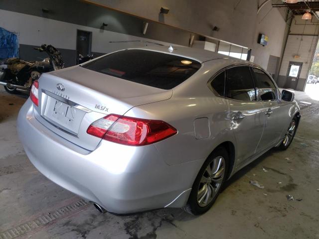 JN1BY1AR3BM377053 - 2011 INFINITI M37 X SILVER photo 4