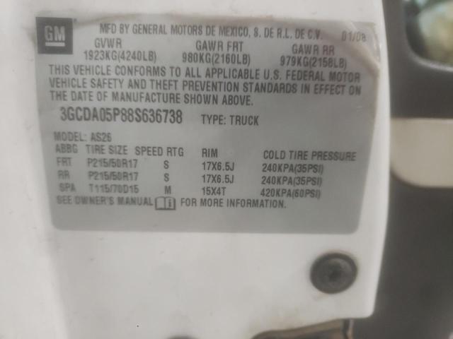 3GCDA05P88S636738 - 2008 CHEVROLET HHR PANEL WHITE photo 14