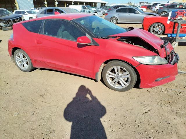 JHMZF1D69CS002654 - 2012 HONDA CR-Z EX RED photo 4