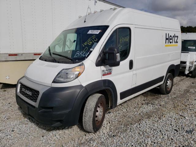 3C6TRVBG9KE547456 - 2019 RAM PROMASTER WHITE photo 2