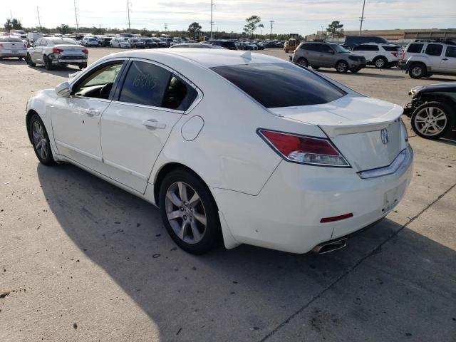 19UUA8F58DA008168 - 2013 ACURA TL TECH WHITE photo 3