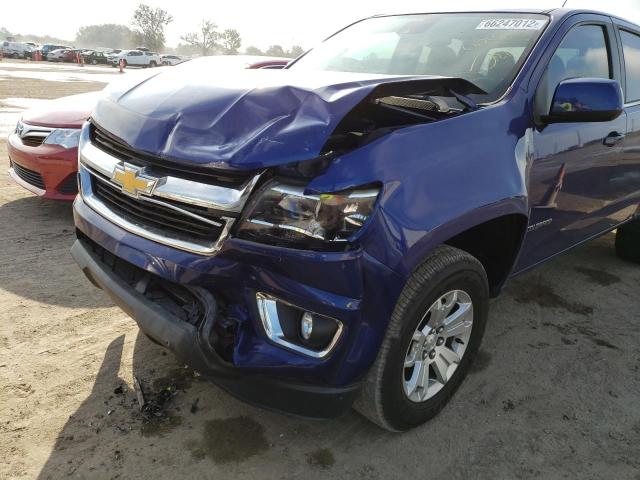 1GCGSCENXH1302786 - 2017 CHEVROLET COLORADO L BLUE photo 9