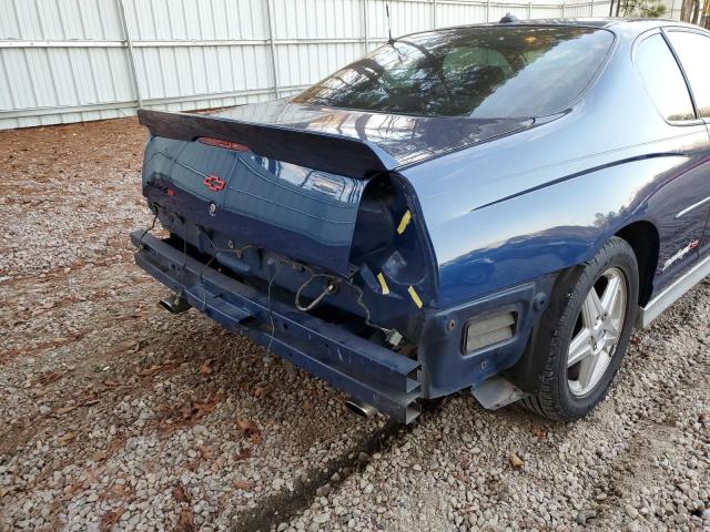 2G1WZ151549238115 - 2004 CHEVROLET MONTE CARL BLUE photo 9