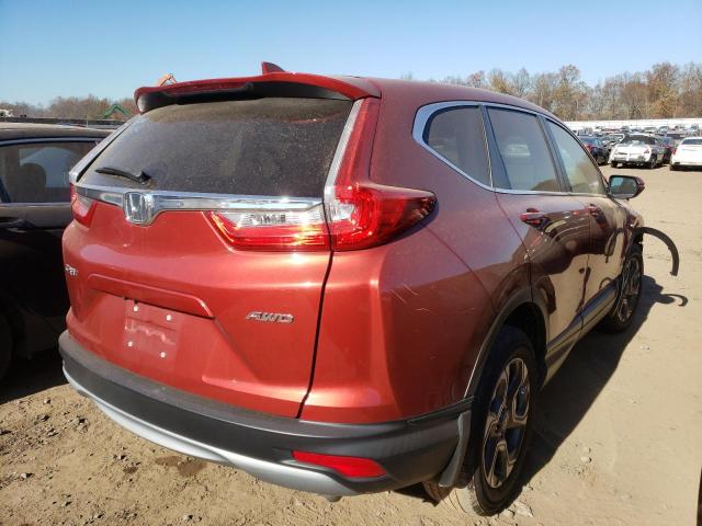 2HKRW2H82KH627378 - 2019 HONDA CR-V EXL RED photo 4