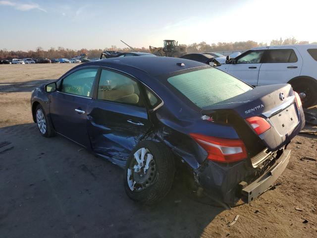 3N1AB7AP5HY377236 - 2017 NISSAN SENTRA BLUE photo 3