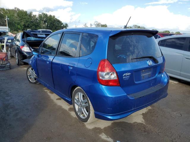 JHMGD38667S051786 - 2007 HONDA FIT S 蓝色 照片 3